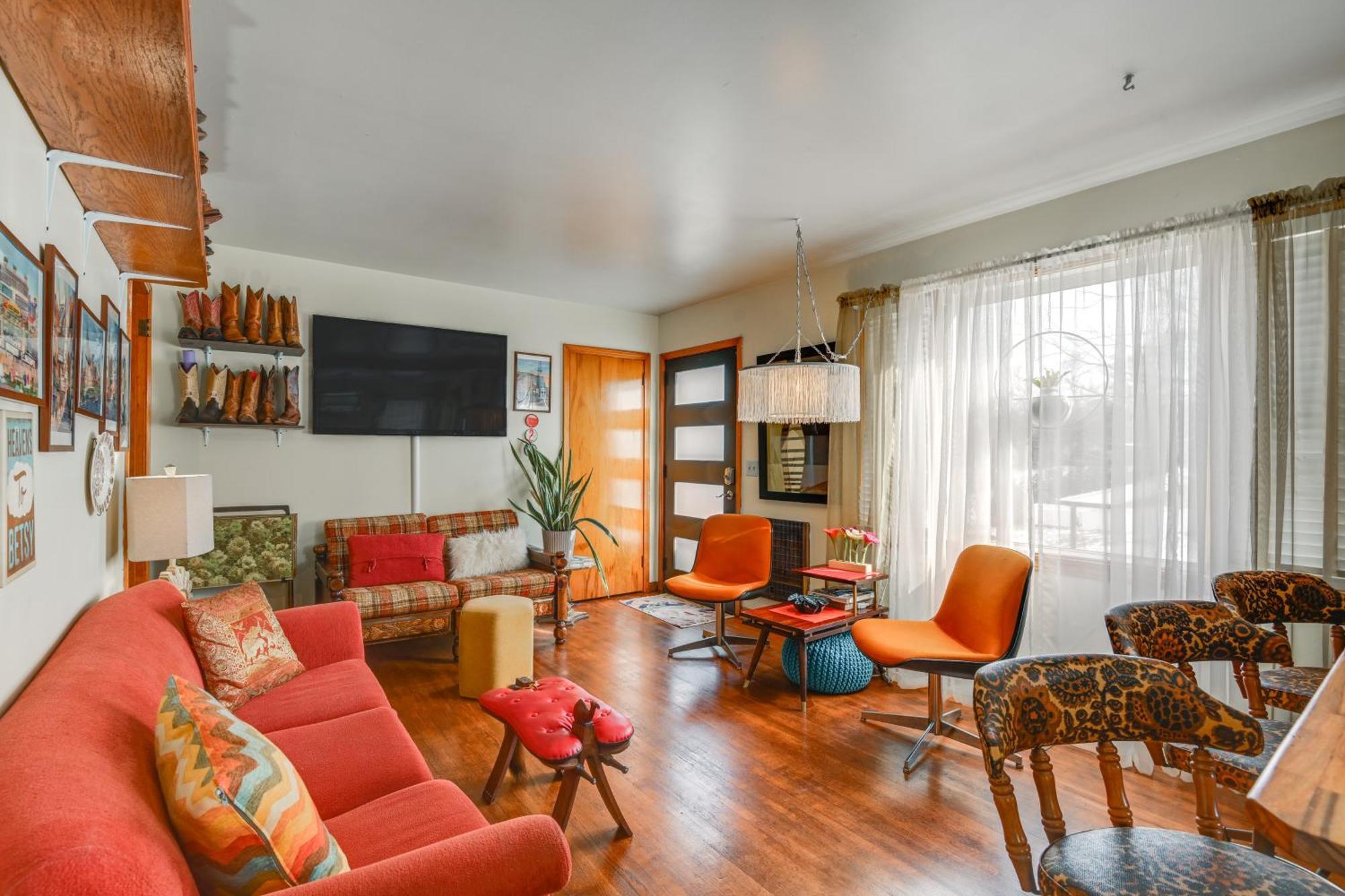 6 Mi To Downtown 70S-Themed Home In Nashville! Экстерьер фото